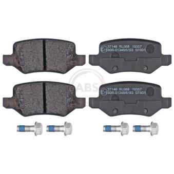 Jeu de 4 plaquettes de frein arrière A.B.S.