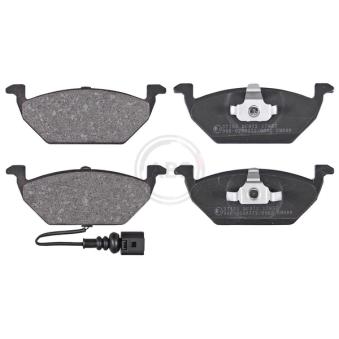 Jeu de 4 plaquettes de frein avant A.B.S.