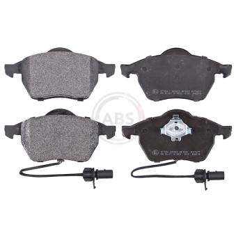 Jeu de 4 plaquettes de frein avant A.B.S.