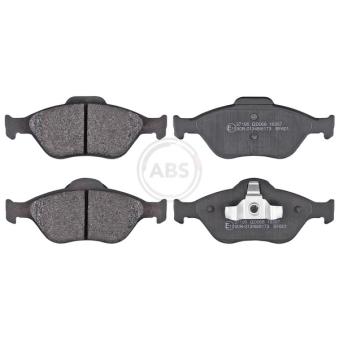Jeu de 4 plaquettes de frein avant A.B.S.