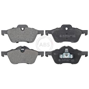 Jeu de 4 plaquettes de frein avant A.B.S.