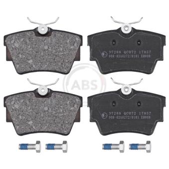 Jeu de 4 plaquettes de frein arrière A.B.S.