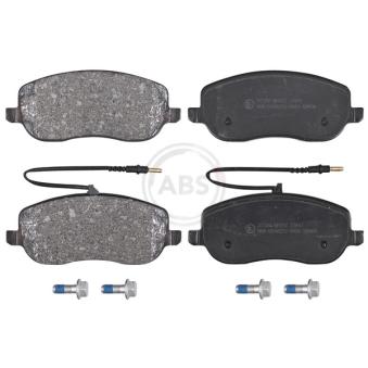 Jeu de 4 plaquettes de frein avant A.B.S.