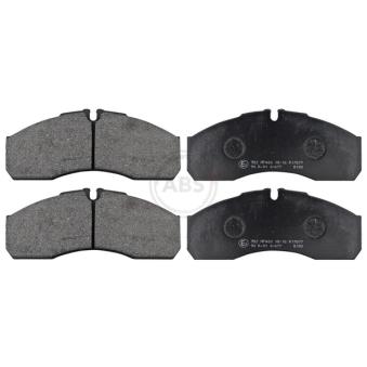 Jeu de 4 plaquettes de frein avant A.B.S.