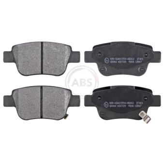 Jeu de 4 plaquettes de frein arrière A.B.S.