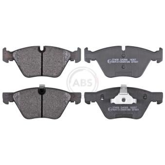 Jeu de 4 plaquettes de frein avant A.B.S.