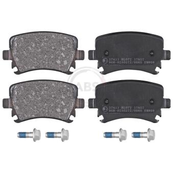 Jeu de 4 plaquettes de frein arrière A.B.S. 37411