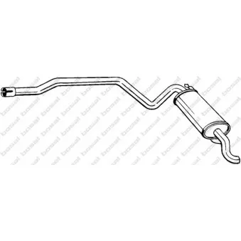 Silencieux arrière BOSAL 287-199