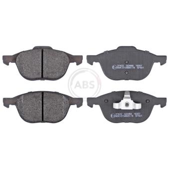 Jeu de 4 plaquettes de frein avant A.B.S.