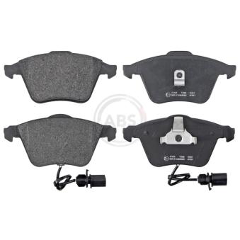 Jeu de 4 plaquettes de frein avant A.B.S.