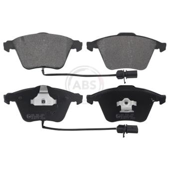 Jeu de 4 plaquettes de frein avant A.B.S.