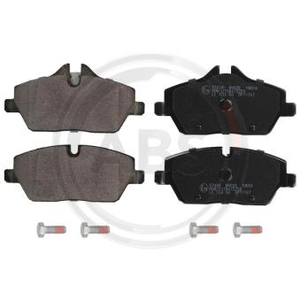 Jeu de 4 plaquettes de frein avant A.B.S.