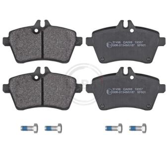 Jeu de 4 plaquettes de frein avant A.B.S.