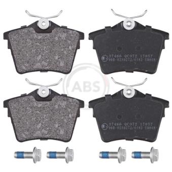 Jeu de 4 plaquettes de frein arrière A.B.S.