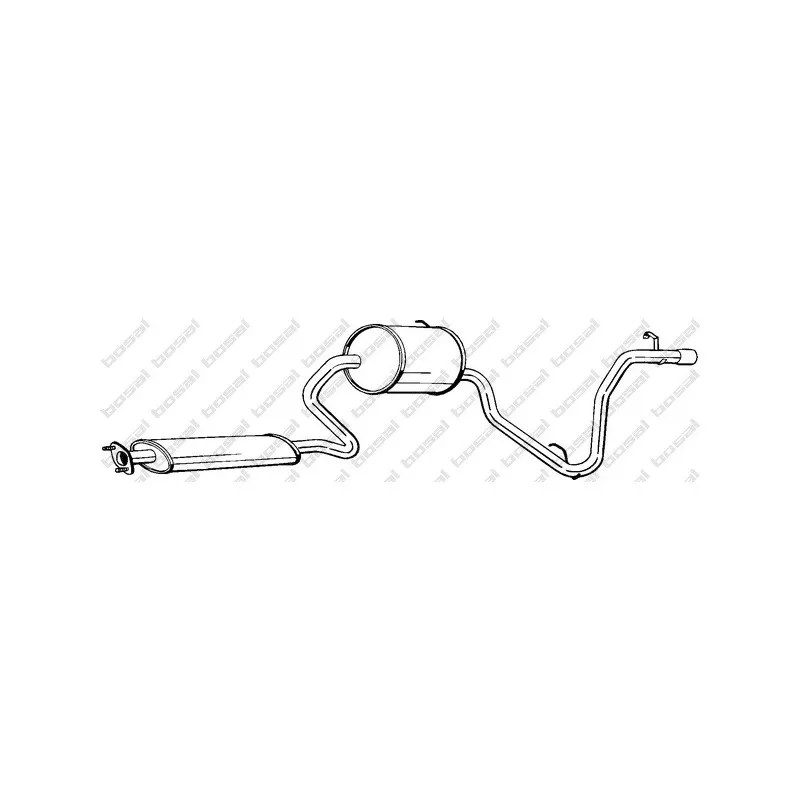 Silencieux arrière BOSAL 287-203
