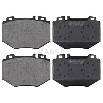 Jeu de 4 plaquettes de frein avant A.B.S.