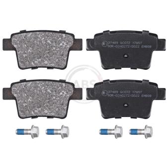 Jeu de 4 plaquettes de frein arrière A.B.S.