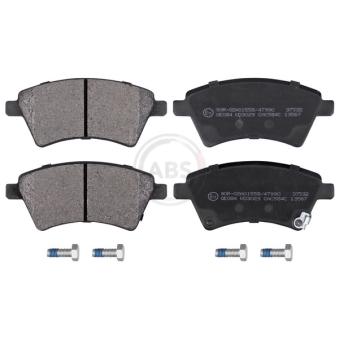 Jeu de 4 plaquettes de frein avant A.B.S.