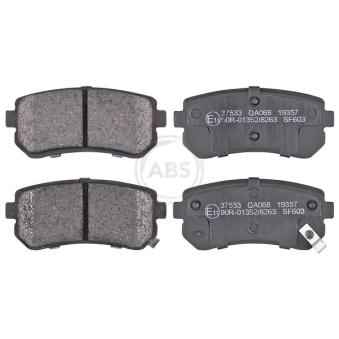 Jeu de 4 plaquettes de frein arrière A.B.S.