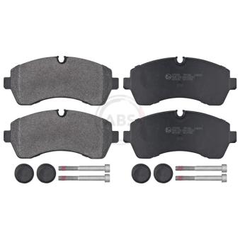 Jeu de 4 plaquettes de frein avant A.B.S.