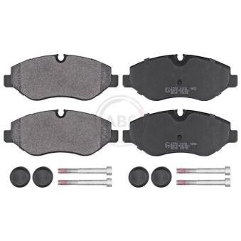 Jeu de 4 plaquettes de frein avant A.B.S.