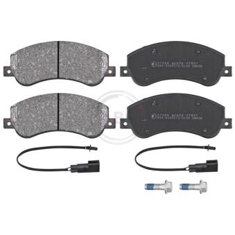 Jeu de 4 plaquettes de frein avant A.B.S.