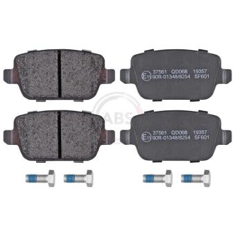 Jeu de 4 plaquettes de frein arrière A.B.S.