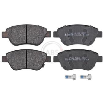 Jeu de 4 plaquettes de frein avant A.B.S.