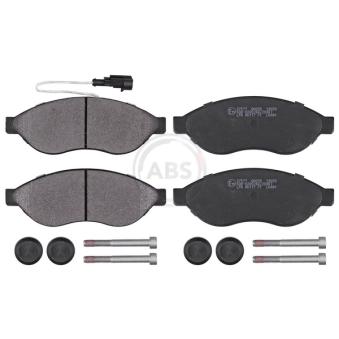 Jeu de 4 plaquettes de frein avant A.B.S.