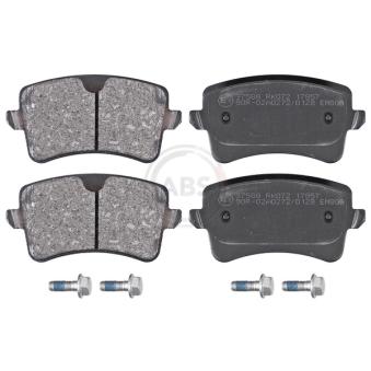 Jeu de 4 plaquettes de frein arrière A.B.S.