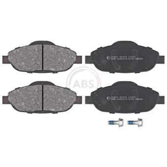 Jeu de 4 plaquettes de frein avant A.B.S.