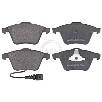 Jeu de 4 plaquettes de frein avant A.B.S.