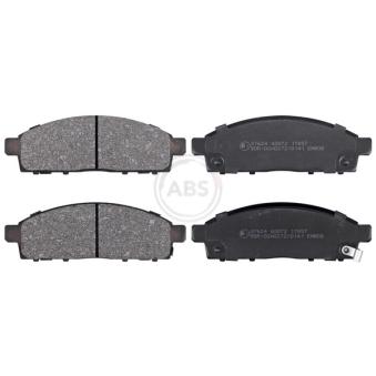 Jeu de 4 plaquettes de frein avant A.B.S.