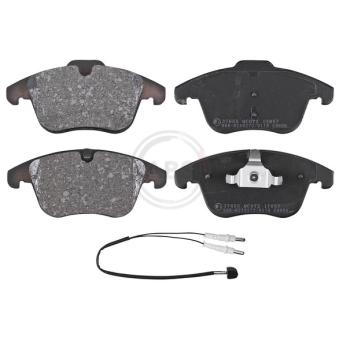 Jeu de 4 plaquettes de frein avant A.B.S.