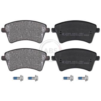 Jeu de 4 plaquettes de frein avant A.B.S.