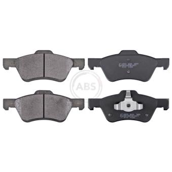 Jeu de 4 plaquettes de frein avant A.B.S.