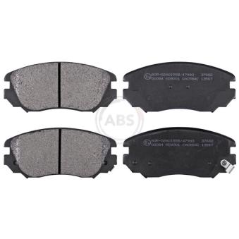 Jeu de 4 plaquettes de frein avant A.B.S.