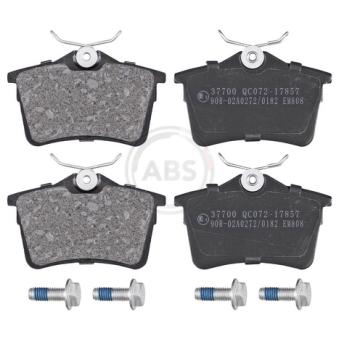 Jeu de 4 plaquettes de frein arrière A.B.S.