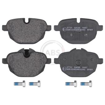 Jeu de 4 plaquettes de frein arrière A.B.S.