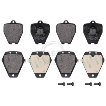 Jeu de 4 plaquettes de frein avant A.B.S.