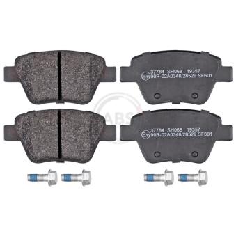 Jeu de 4 plaquettes de frein arrière A.B.S. 37784