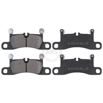 Jeu de 4 plaquettes de frein arrière A.B.S.
