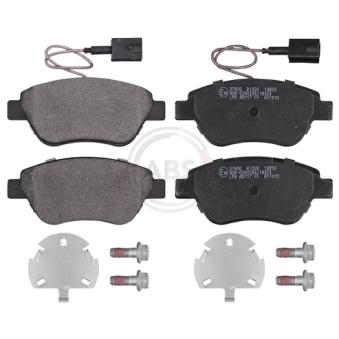 Jeu de 4 plaquettes de frein avant A.B.S.