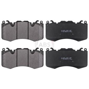 Jeu de 4 plaquettes de frein avant A.B.S.