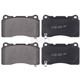 Jeu de 4 plaquettes de frein avant A.B.S.