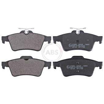 Jeu de 4 plaquettes de frein arrière A.B.S.