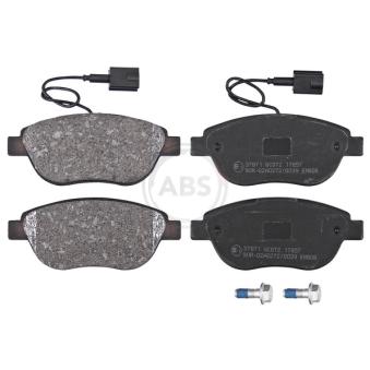 Jeu de 4 plaquettes de frein avant A.B.S.