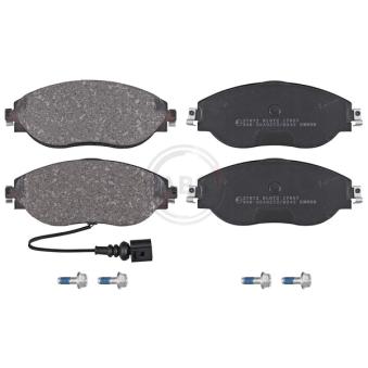 Jeu de 4 plaquettes de frein avant A.B.S.