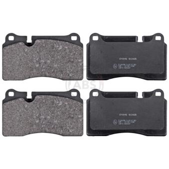 Jeu de 4 plaquettes de frein avant A.B.S.