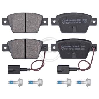 Jeu de 4 plaquettes de frein arrière A.B.S.